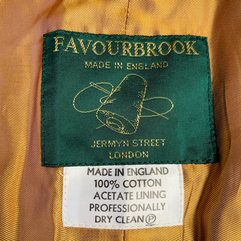 FAVOURBROOK Size 42 Black Gold Embroidery Velvet Button Up Vest