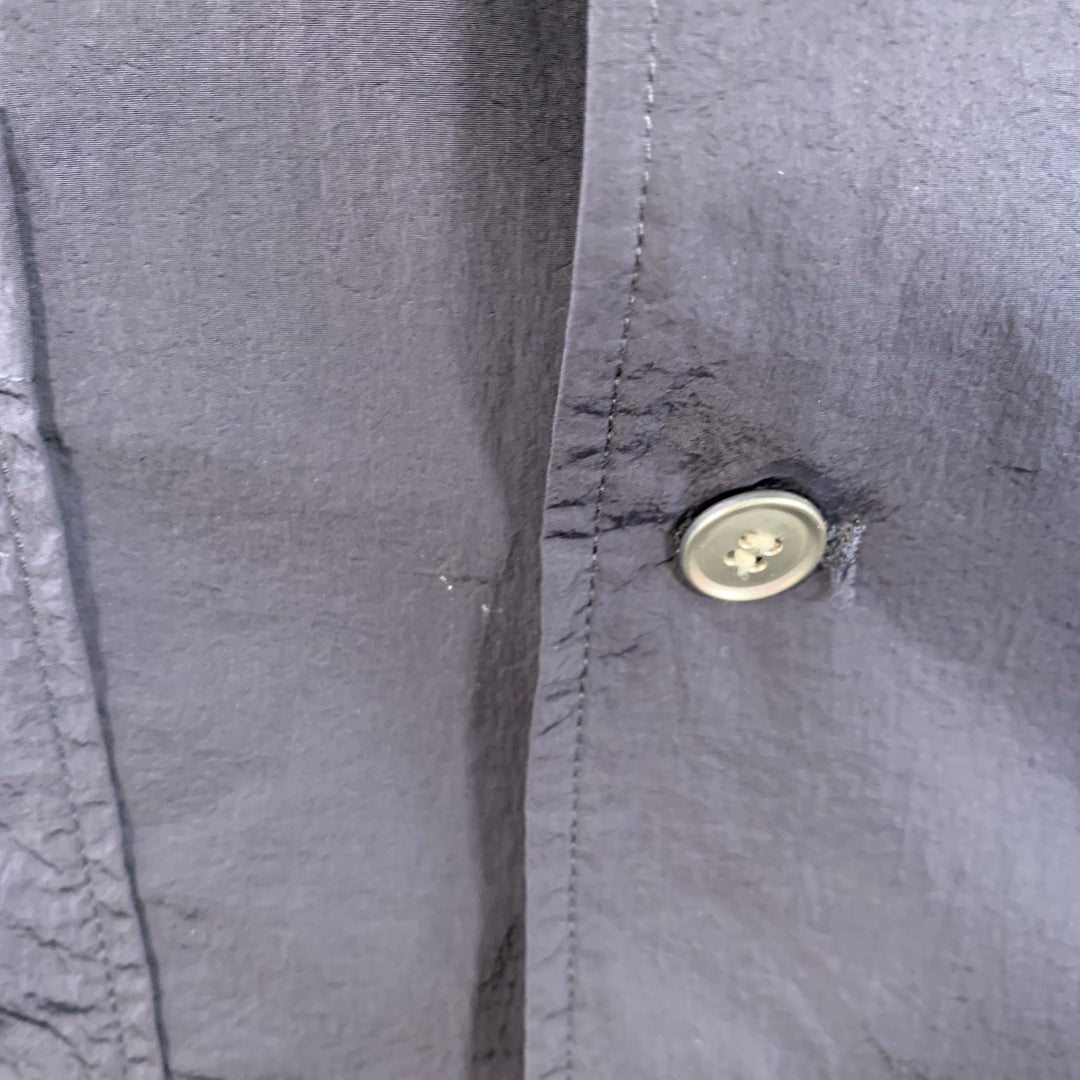 SUPERTHANKS Size M Navy Nylon Single Breasted Buttoned Jacket