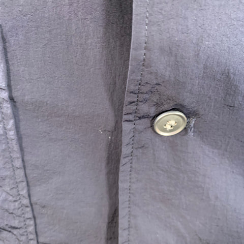 SUPERTHANKS Size M Navy Nylon Single Breasted Buttoned Jacket