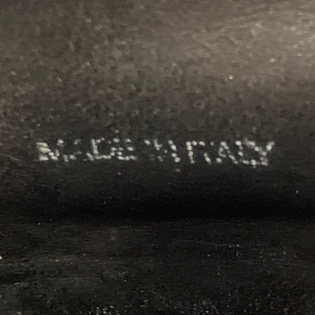 RICK OWENS Size 7.5 Black Leather Hidden Heel Side Zipper Wedge Pumps