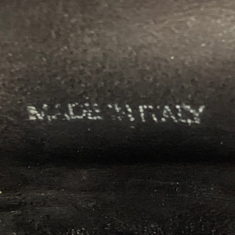Chaussures à talons compensés RICK OWENS en cuir noir, taille 7,5, avec talon compensé intérieur et fermeture éclair latérale