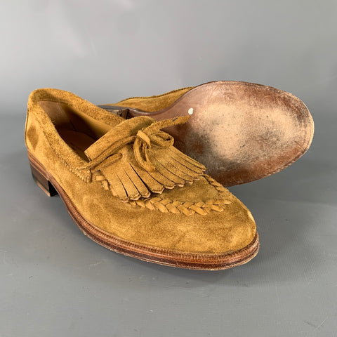 Size 6 Le Yucca's Tan Suede Loafer Flats