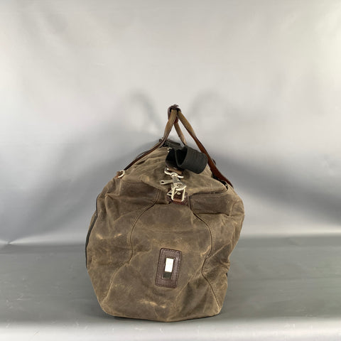 JACK SPADE Brown Black Mixed Fabrics Satchel Bags