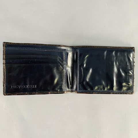 DEVECCHI Brown Alligator Leather Wallet