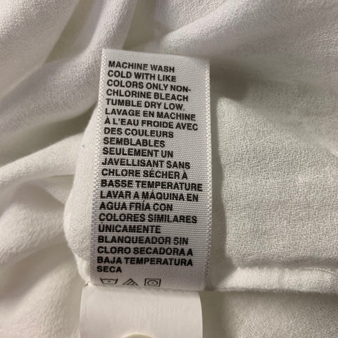 JAMES PERSE Size 0 White Cotton Tunic Dress Top