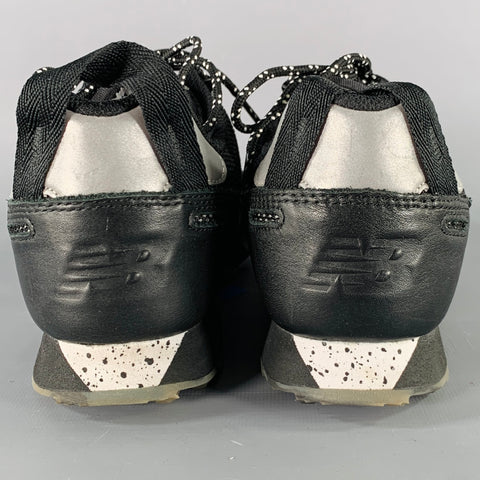 NEW BALANCE Size 8.5 Trailbuster Black White Mixed Fabrics Mesh Athletic Sneakers