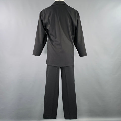 BILLY BLUE Size S Black Virgin Wool Shirt Jacket Suit