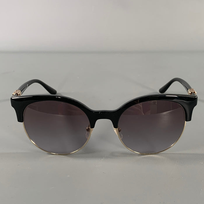 VERSACE Black Gold VE4471B Greca Sunglasses