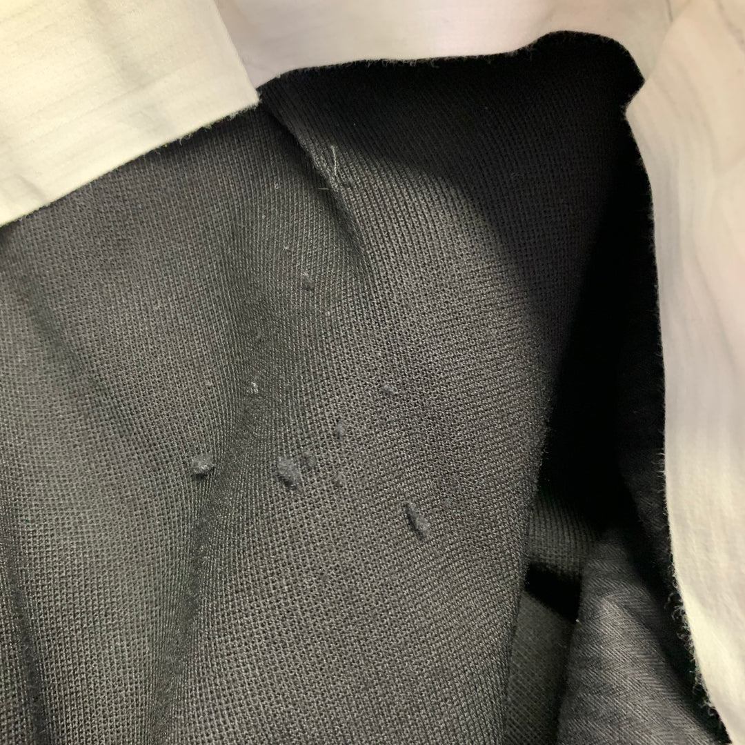 PAUL SMITH Size 2 Black Wool Twill Pleated Tapered Dress Pants