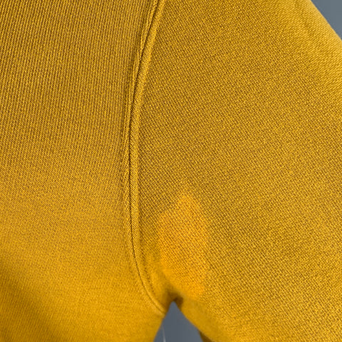 SANDRO Taille S Jaune Noir Blanc Graphique Coton Col Rond Sweat-shirt