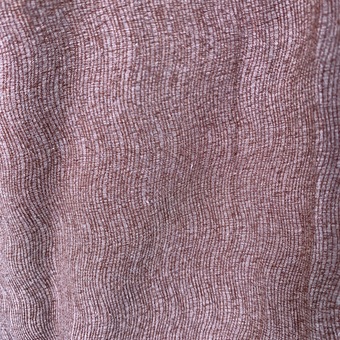JHANE BARNES Size XL Brown Burgundy Abstract Silk Cotton Long Sleeve Shirt
