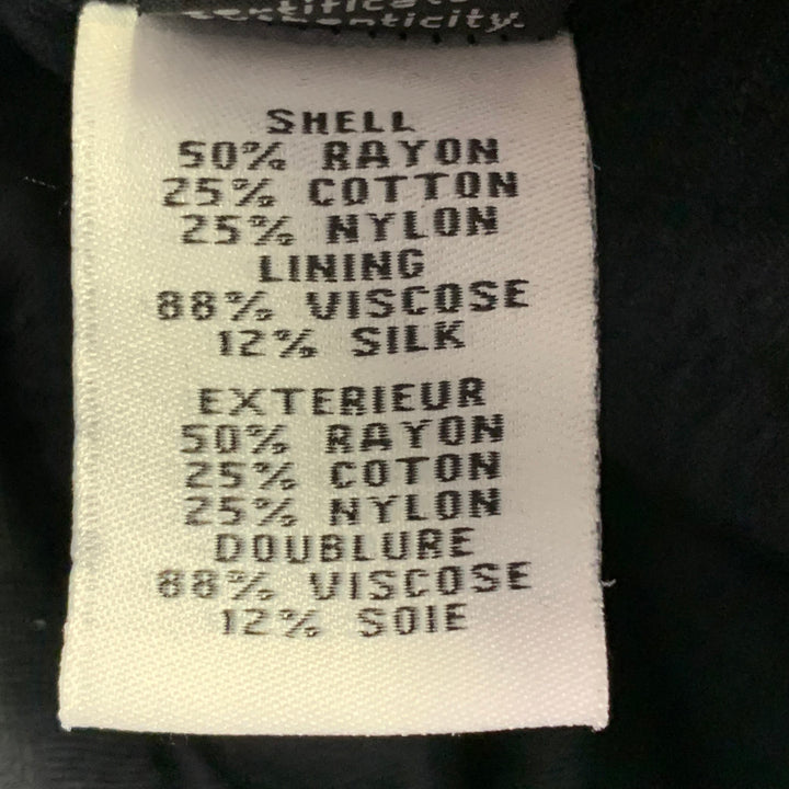 DIANE VON FURSTENBERG Size 4 Zarita Black Rayon Blend Lace Scoop Neck 3/4 Sleeves Dress