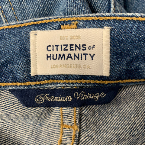 CITIZENS OF HUMANITY Size 26 Blue Cotton Barrel Jeans