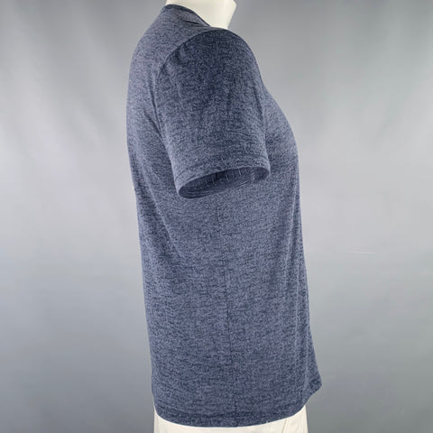 JOHN VARVATOS Size L Grey Heather Cotton Blend One Pocket T-shirt