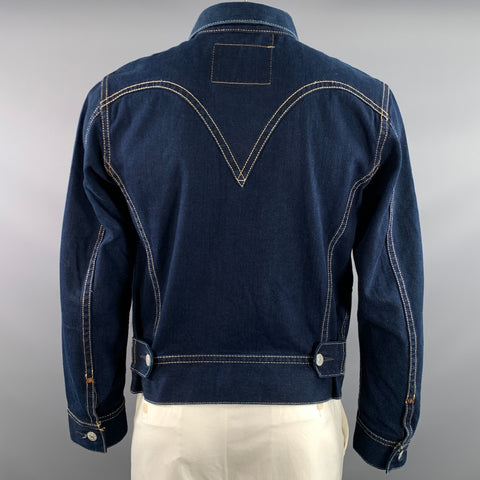 LEVI'S Size L Navy Heather Cotton polyester Dagger Jacket