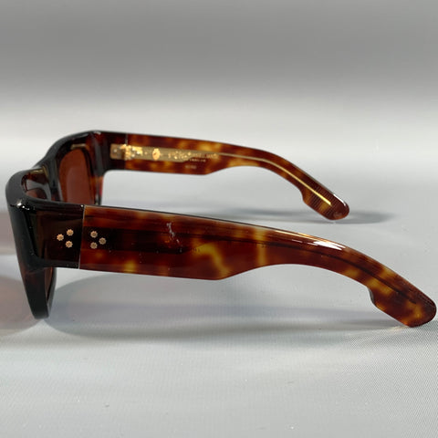 JACQUES MARIE MAGE Brown Tortoiseshell  Sunglasses