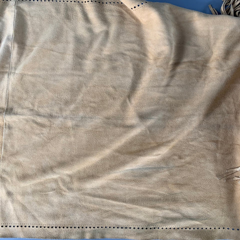 LOEWE Size One Size Camel Suede Calfskin Scarf