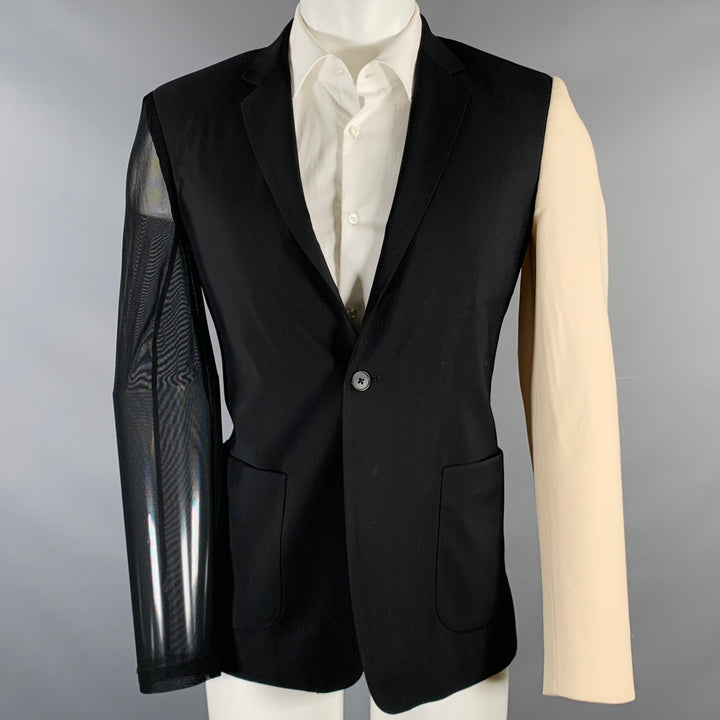 OPENING CEREMONY x YOKO ONO Size S Limited Edition Black Beige Wool Sport Coat