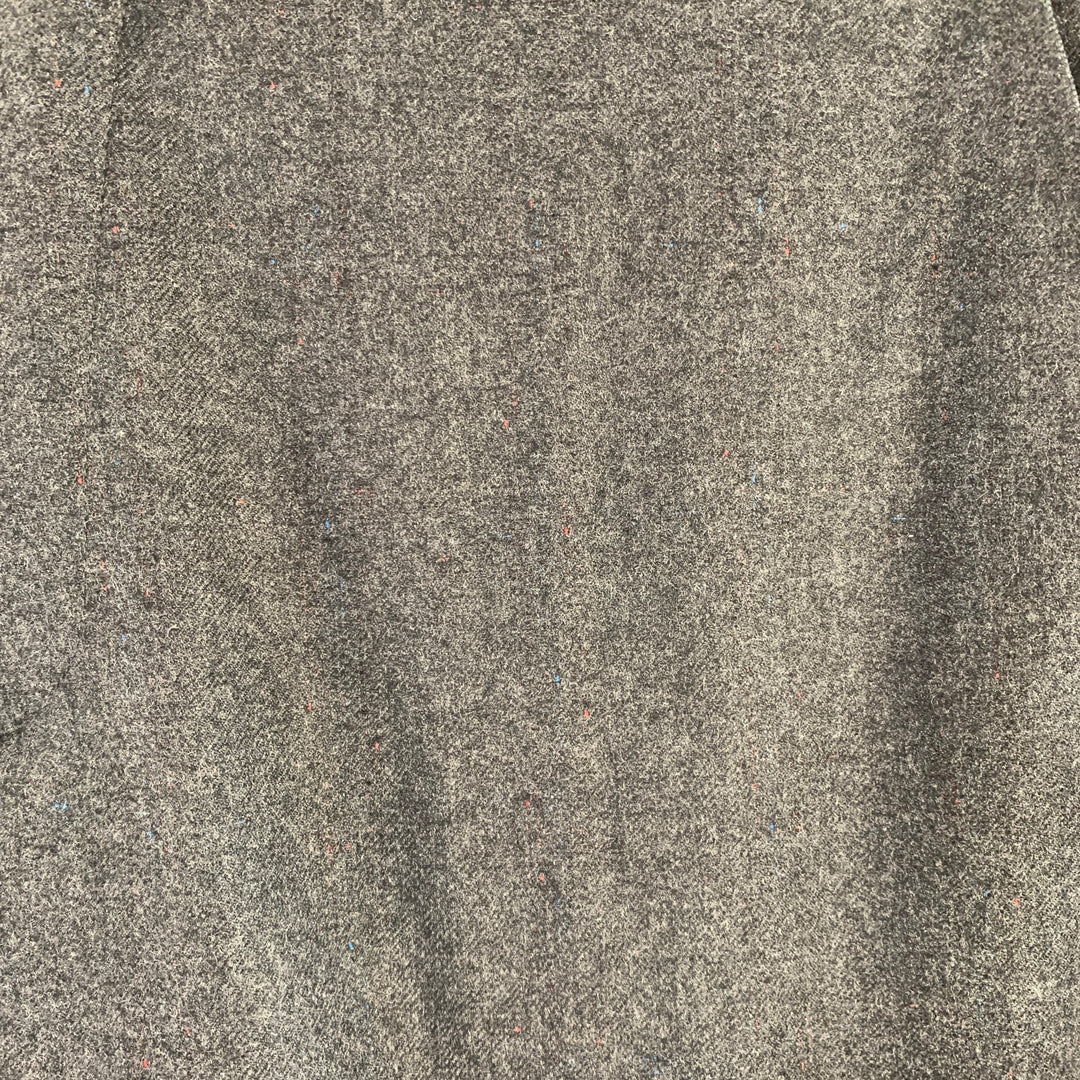 ADAM KIMMEL Size L Charcoal Grey Wool Twill Tapered Zip Fly Dress Pants