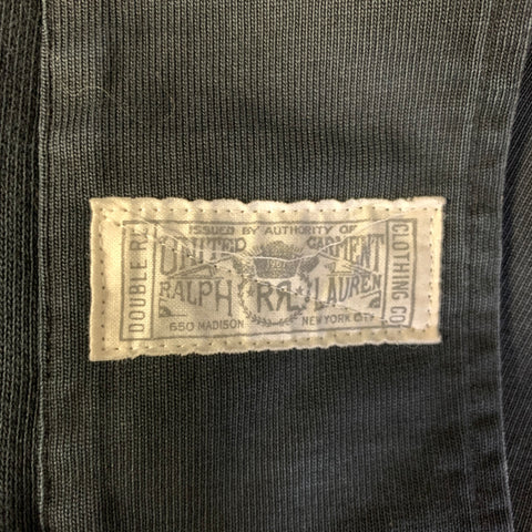 RRL by RALPH LAUREN Size M Navy Tan Cotton Toggle Closure Jacket