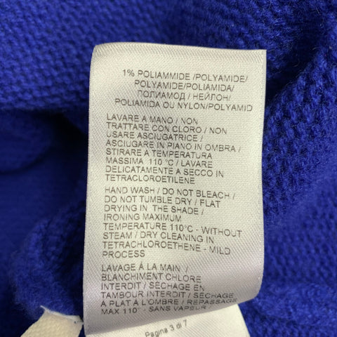 BOTTEGA VENETA Size 12 Blue Cashmere Blend Crew Neck Sweater