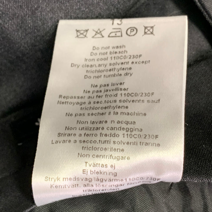 J. LINDEBERG Size 32 Paulie Grey Charcoal Virgin Wool Slim Fit Tapered Dress Pants