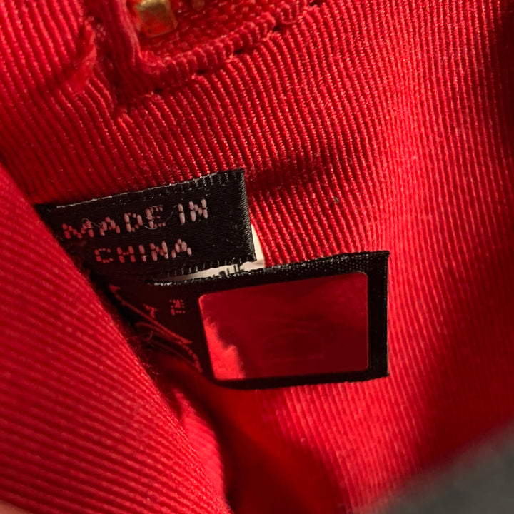 DIANE VON FURSTENBERG Black Gold Leather Cross Body Handbag