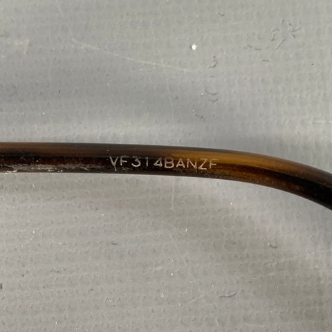 GUCCI Gold Tortoise Shell Metal Eyeglasses Frames