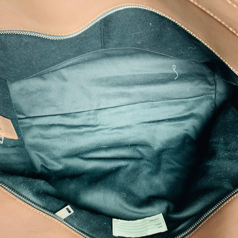 JACK SPADE Brown Black Two Tone Leather Tote Bags