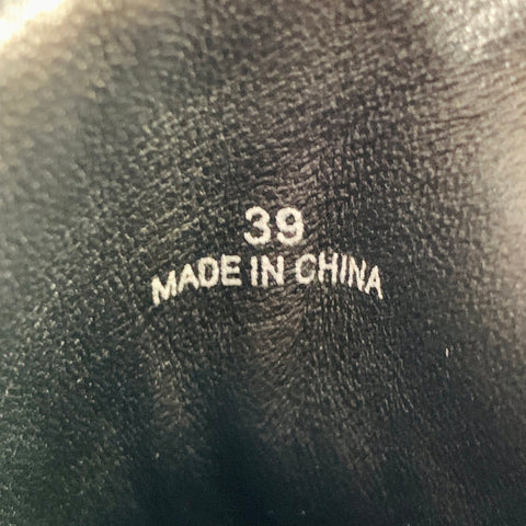 BALMAIN Size 6,  B-Troop Black Leather High Top Webbing Sneakers