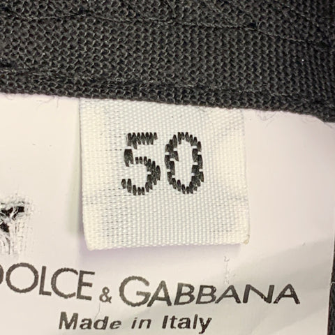 DOLCE & GABBANA Size 34 Black Wool Blend Slim Tapered Zip Fly Dress Pants