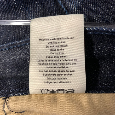RAG & BONE Size 32 Navy Cotton Button Fly Jeans