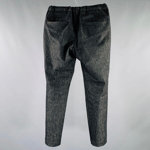 UNITED TOKYO Taille S Noir Coton mélangé Ceinture élastique Pantalon décontracté