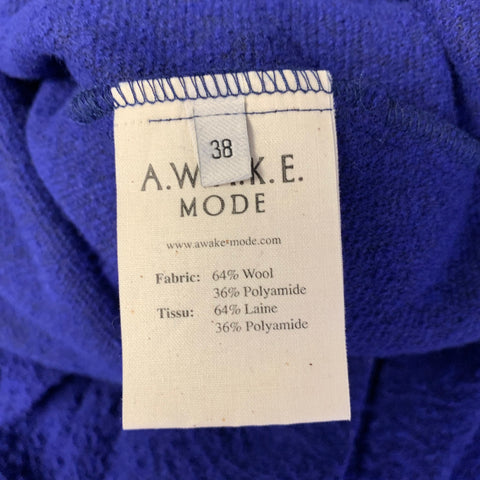 A.W.A.K.E.MODE Size 2 Purple Wool Polyamide Maxi Long Skirt