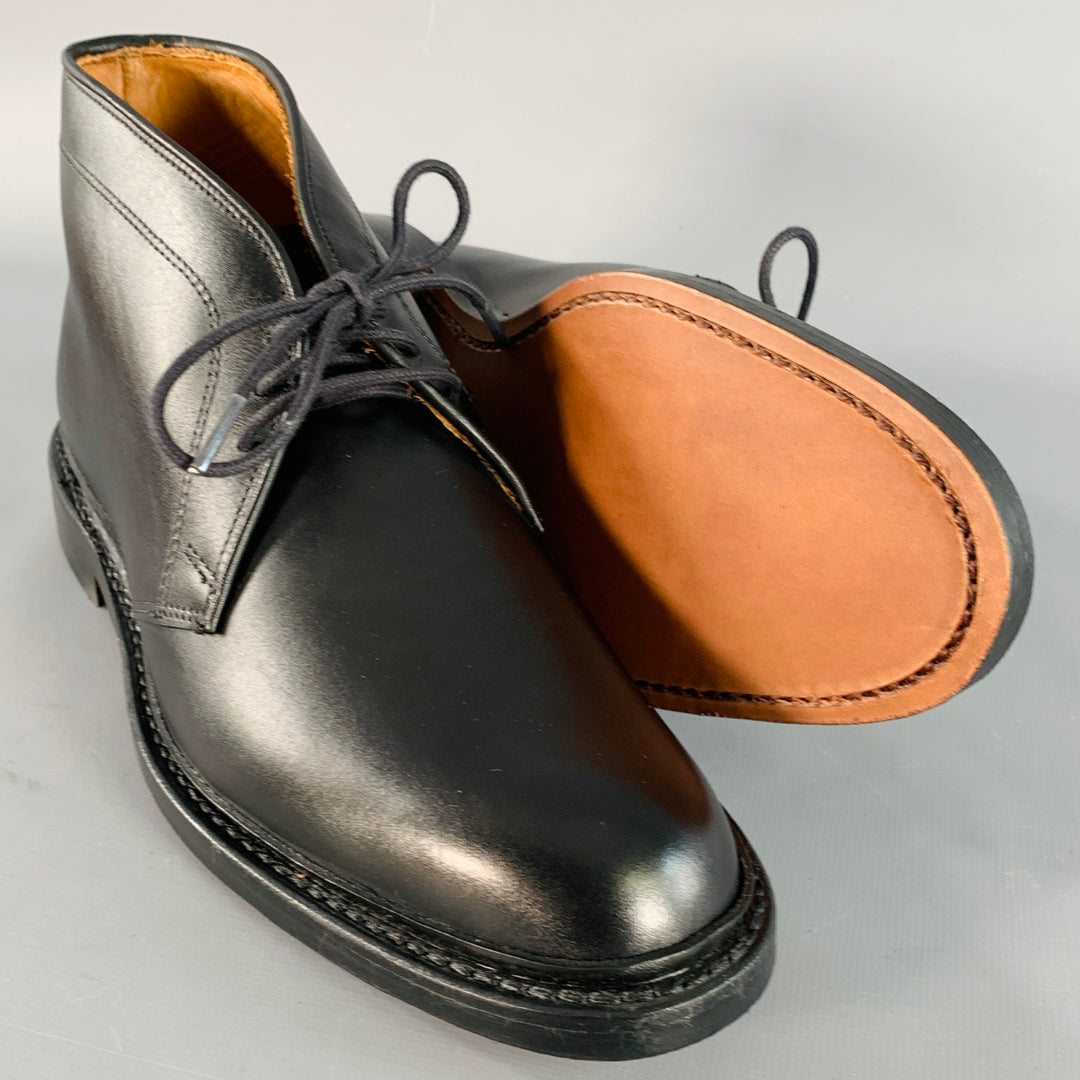 ALLEN EDMONDS Size 7 Dundee Black Leather Chukka Ankle Boots
