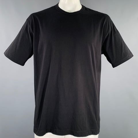 COMME des GARCONS SHIRT Size L Black Cotton Crew Neck T-shirt
