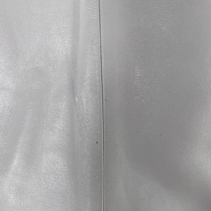 NAHMIAS Size S White Lamb Leather Carpenter Jacket