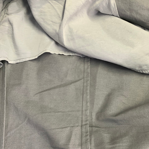 DOLCE & GABBANA Size 42 Grey Cotton Linen Notch Lapel Sport Coat