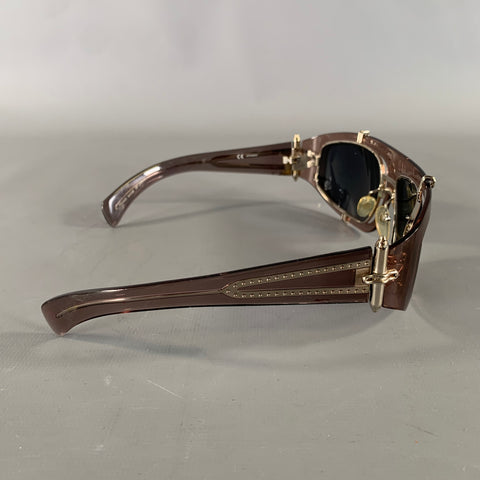 GAULTIER Silver Tan 56-6202 Acetate Sunglasses