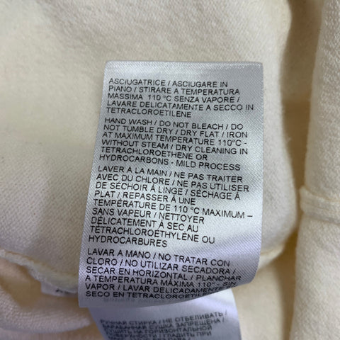 BOTTEGA VENETA Size XL Beige Wool Blend Jersey Short Sleeve Polo