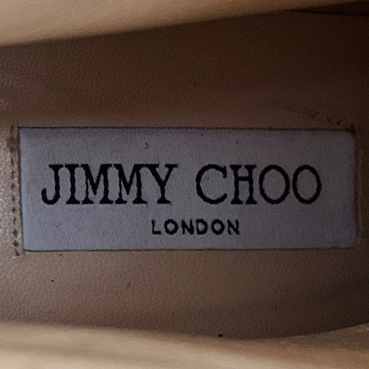 JIMMY CHOO Size 8 Black Studded Suede Pull On Boots