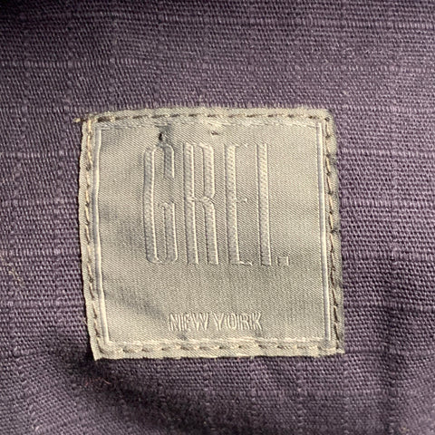 GREI Size XL Navy Cotton Two Pockets Buttoned Jacket
