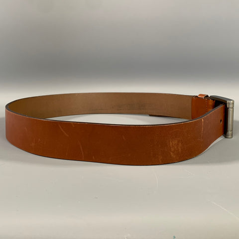 SALVATORE FERRAGAMO Size 33 Brown Leather Belt