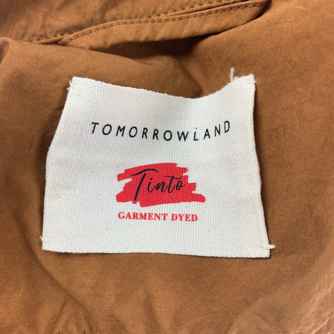 TOMORROWLAND Tinted Size XS Tan Polyester Nylon Trucker Jacket