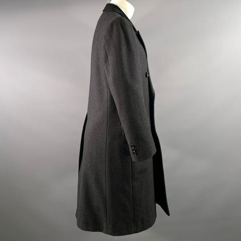 BURTON Size M Grey Black Stripe Peacoat Coat