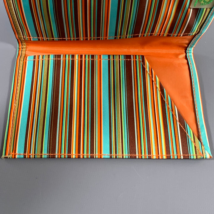 CASAURI Multi-Color Stripe Nylon Document Holder Bags & Leather Goods