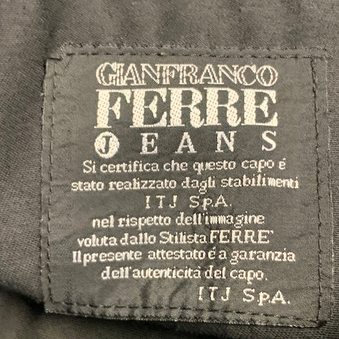 GIANFRANCO FERRE Size 32 Black Studded Cotton Blend Jean Cut Casual Pants