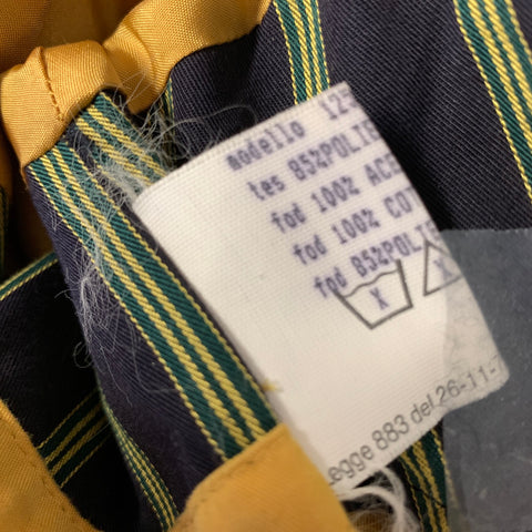 BRIONI Size 46 Yellow Polyethylene Trenchcoat
