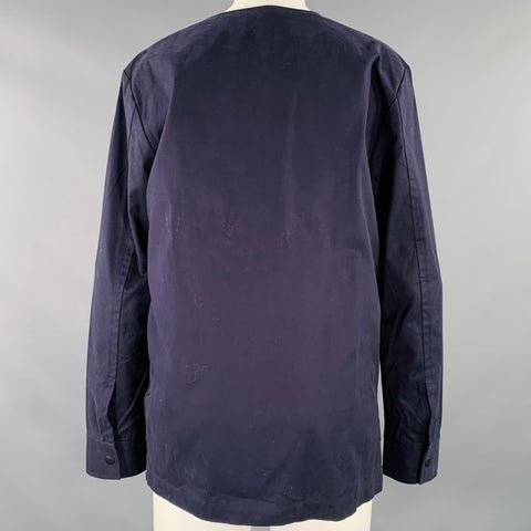 PROPER GANG Taille S Chemisier en coton bleu marine à enfiler