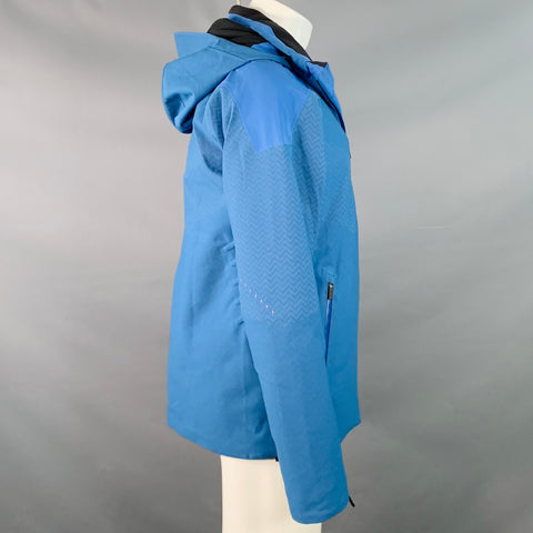 KJUS Size M Freelite Blue Chevron Polyester Ski Jacket